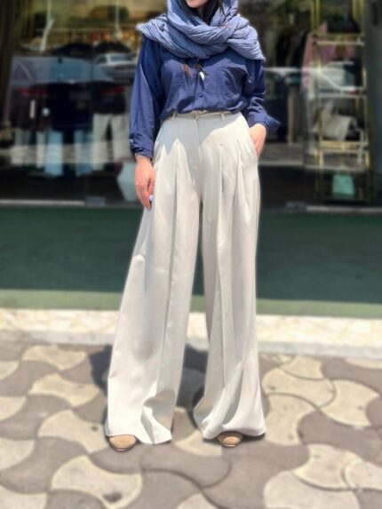 شلوار فول بگ کرپ کجراه