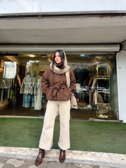 کت فوتر یقه ایستاده