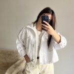 کت کتان یقه ایستاده