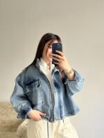 کت جین یقه ایستاده - Image 2