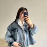 کت جین یقه ایستاده